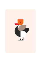 Carte postale avec Canard couronnant
