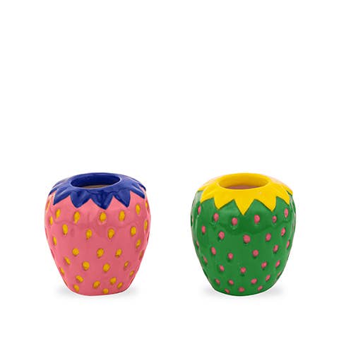 Set de bougeoirs Fraises