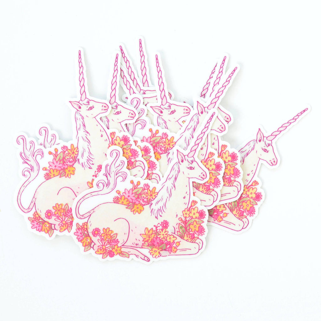 Sticker Licorne en Fleur | Oggetti di design e regali originali