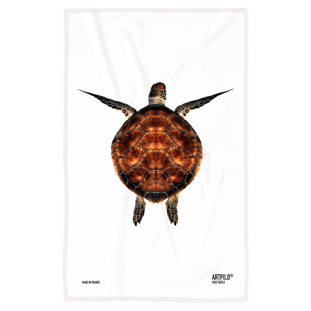 Torchon de cuisine Artpilo, modèle Miss Turtle