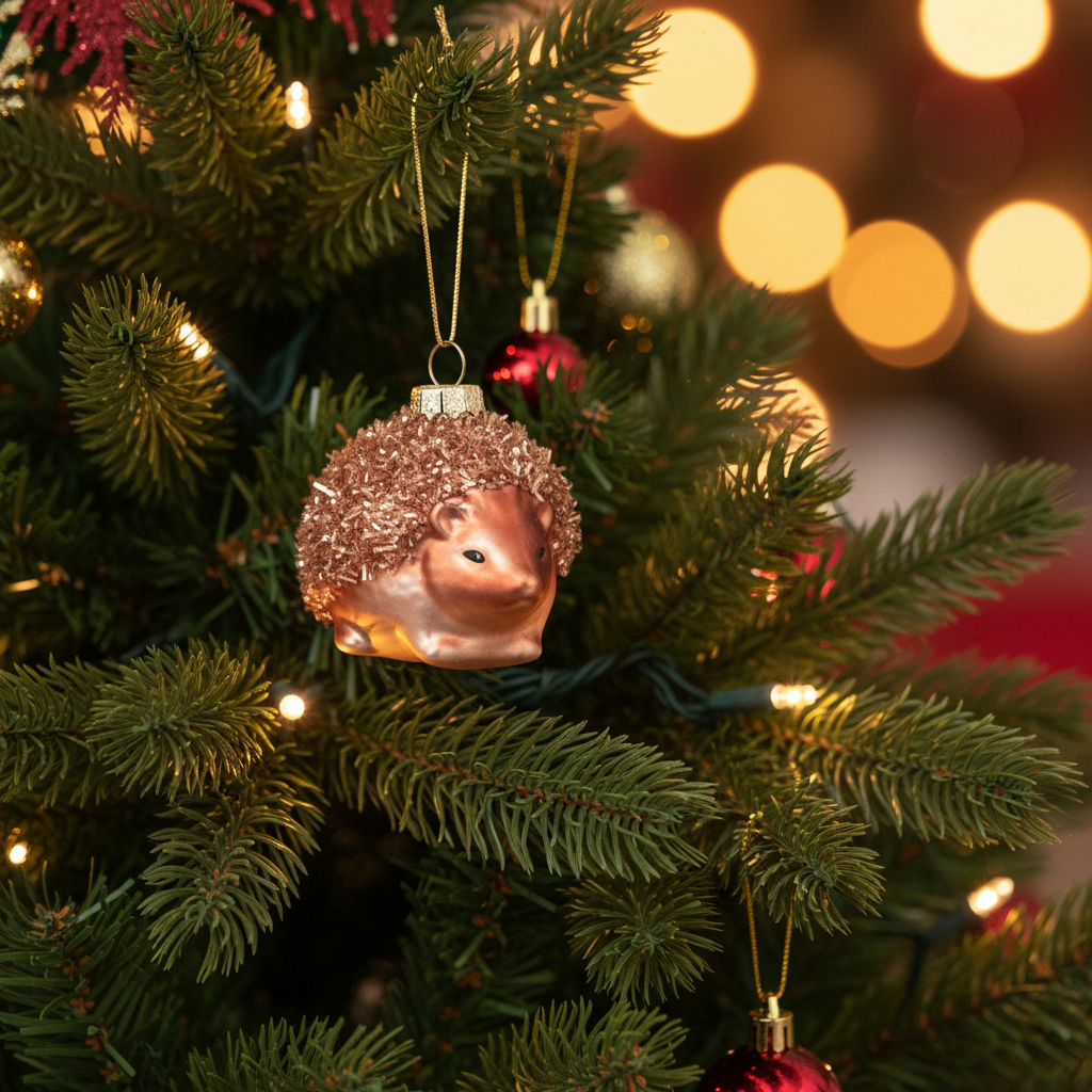 Igel-Weihnachtskugel