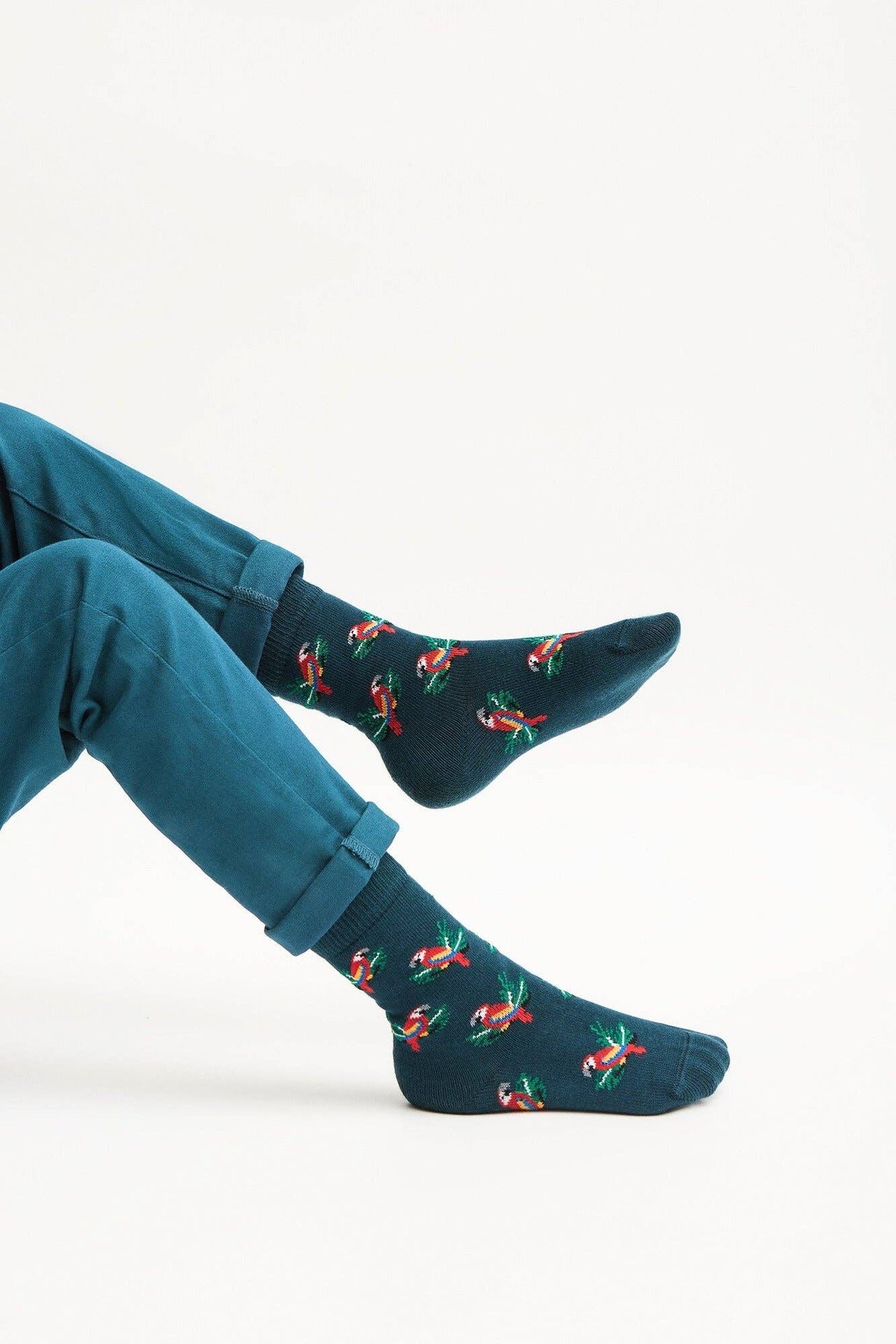 Oggetto regalo di design – Chaussettes Enfant Perroquet Tropical