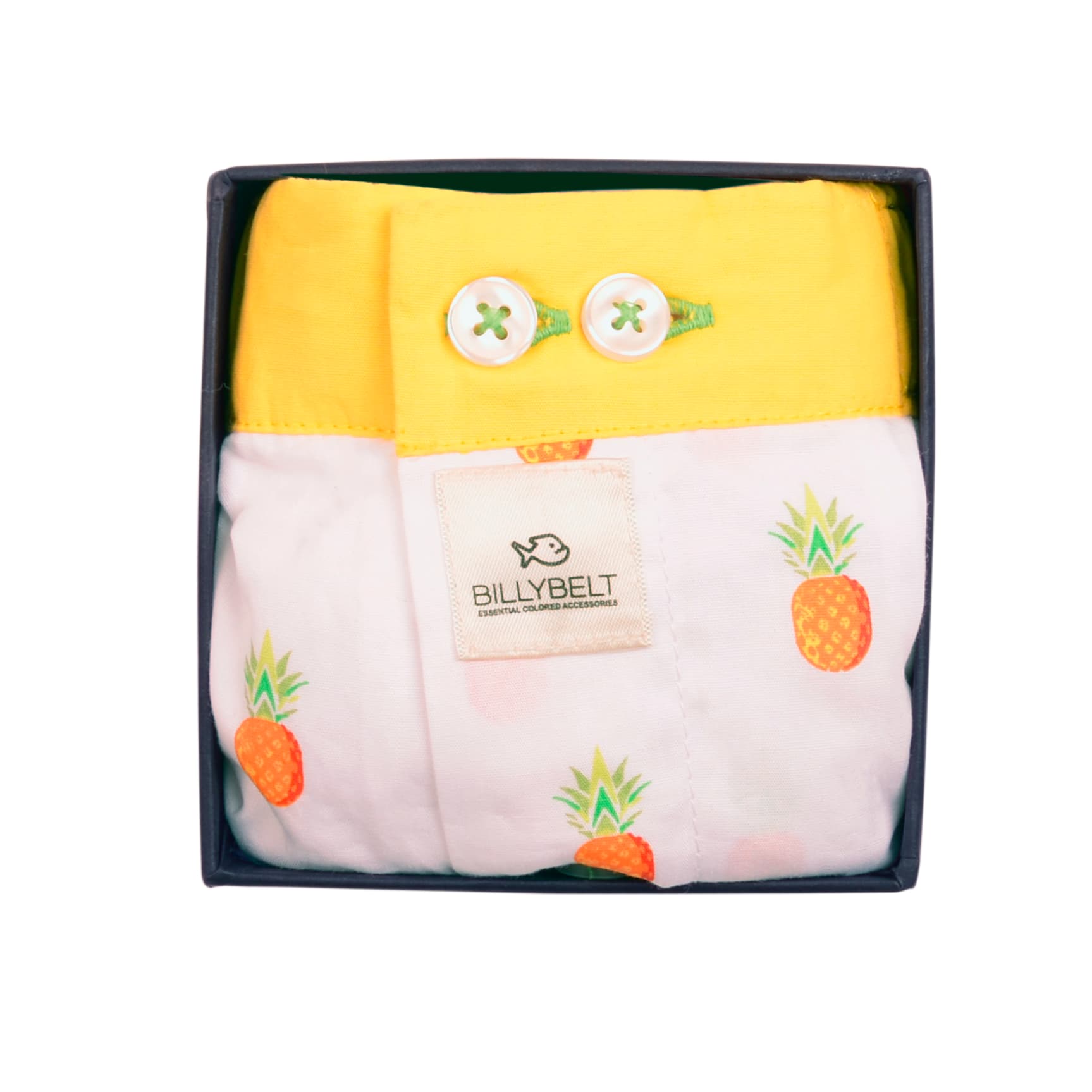 Boxershort 100 % Bio-Baumwolle Ananas