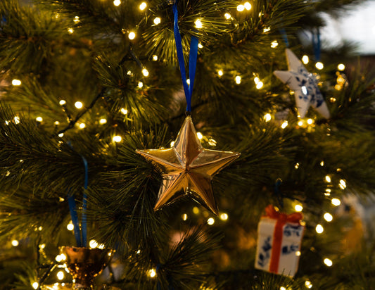 Golden Star Christmas Decoration