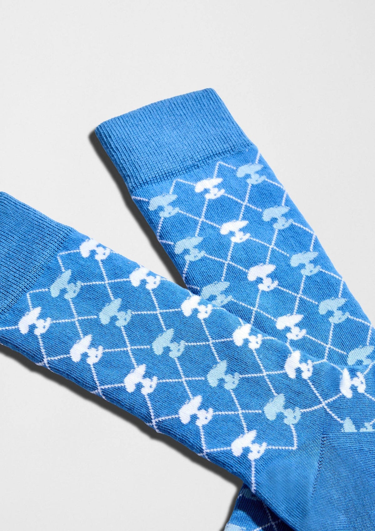 Motif BeSnoopy - Chaussettes coton biologique: Bleu / 41/46