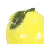 Brûle-huile citron jaune avec couvercle