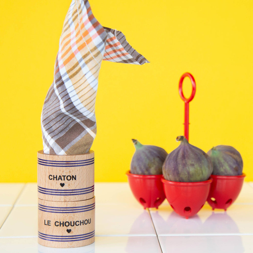 Ronds de serviette en bois – Collection Famille | Objetos de diseño y regalos originales