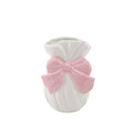 Vase - Bol - Dolomite - Blanc/Rose - 11x10x16cm
