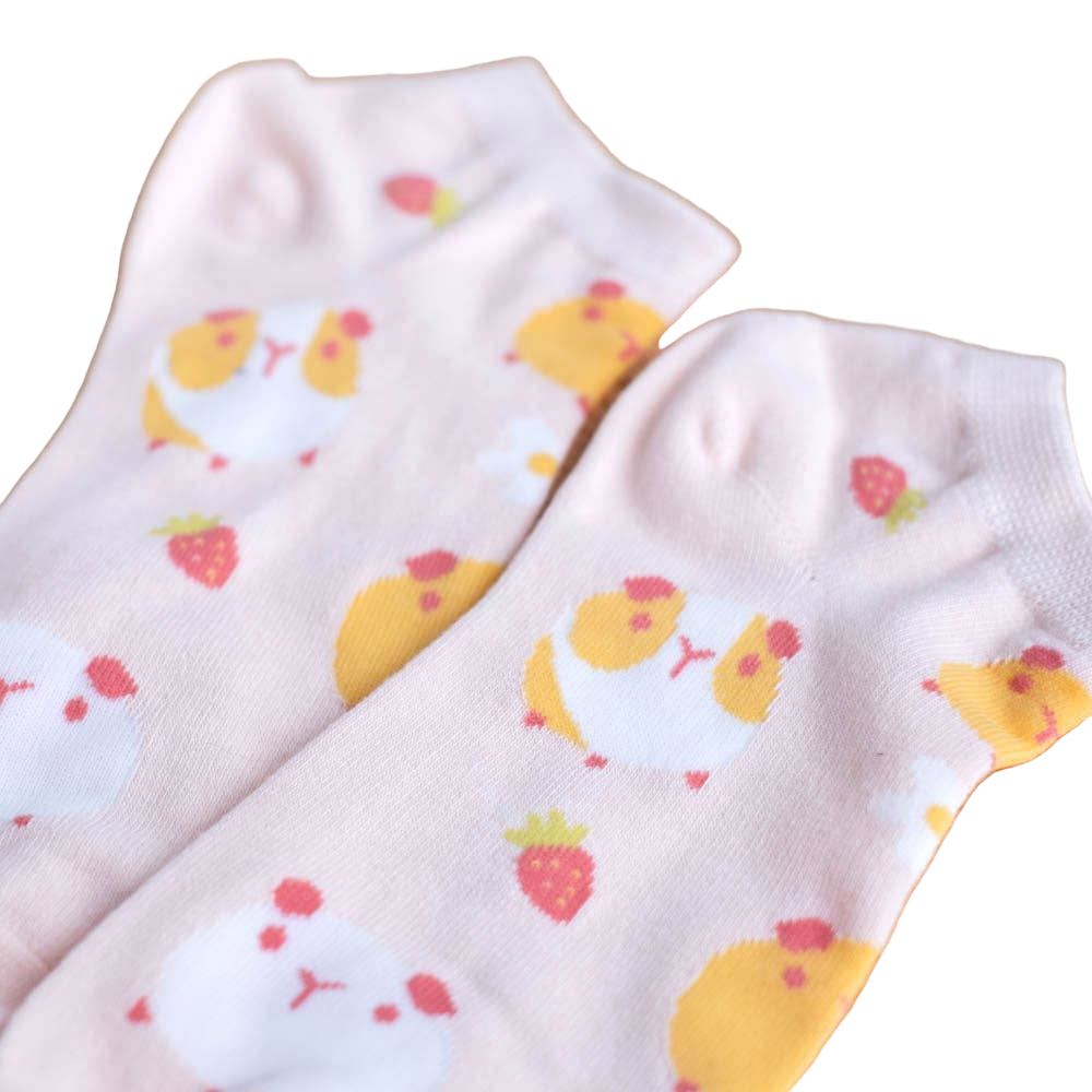 Chaussettes Cochons d’Inde aux fraises | Design e regali originali