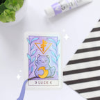 Oggetto regalo di design – autocollants chat chanceux lunaire nikury 