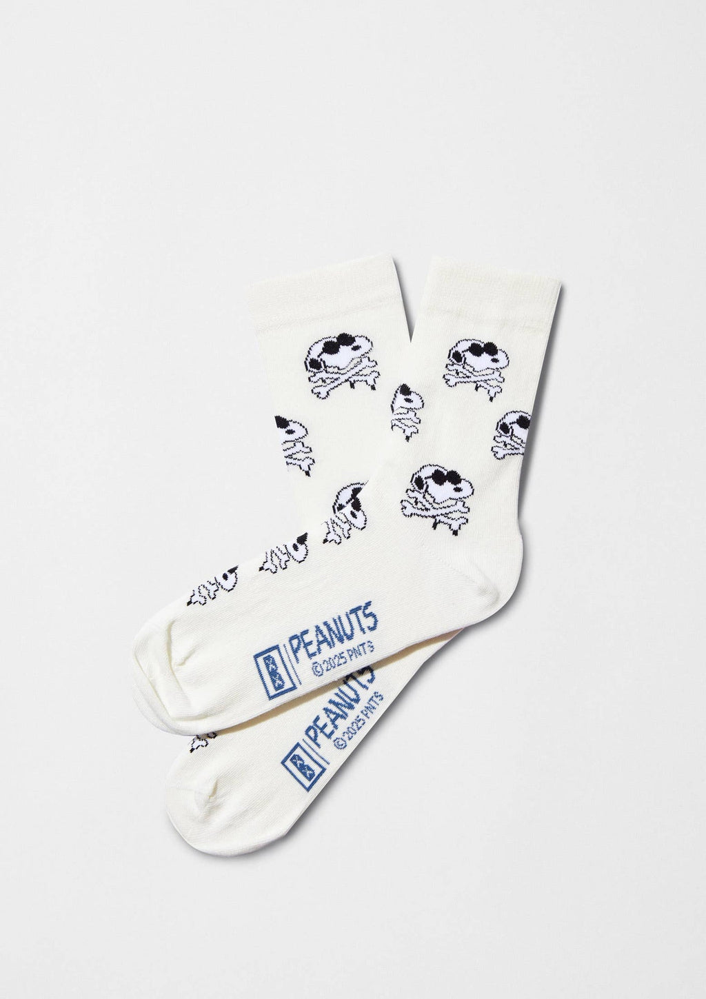 Chaussettes BeSnoopy Skull OffWhite | Objetos de diseño y regalos originales