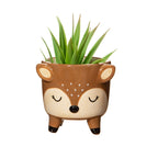 Mini pot de fleurs Cerf sur pieds