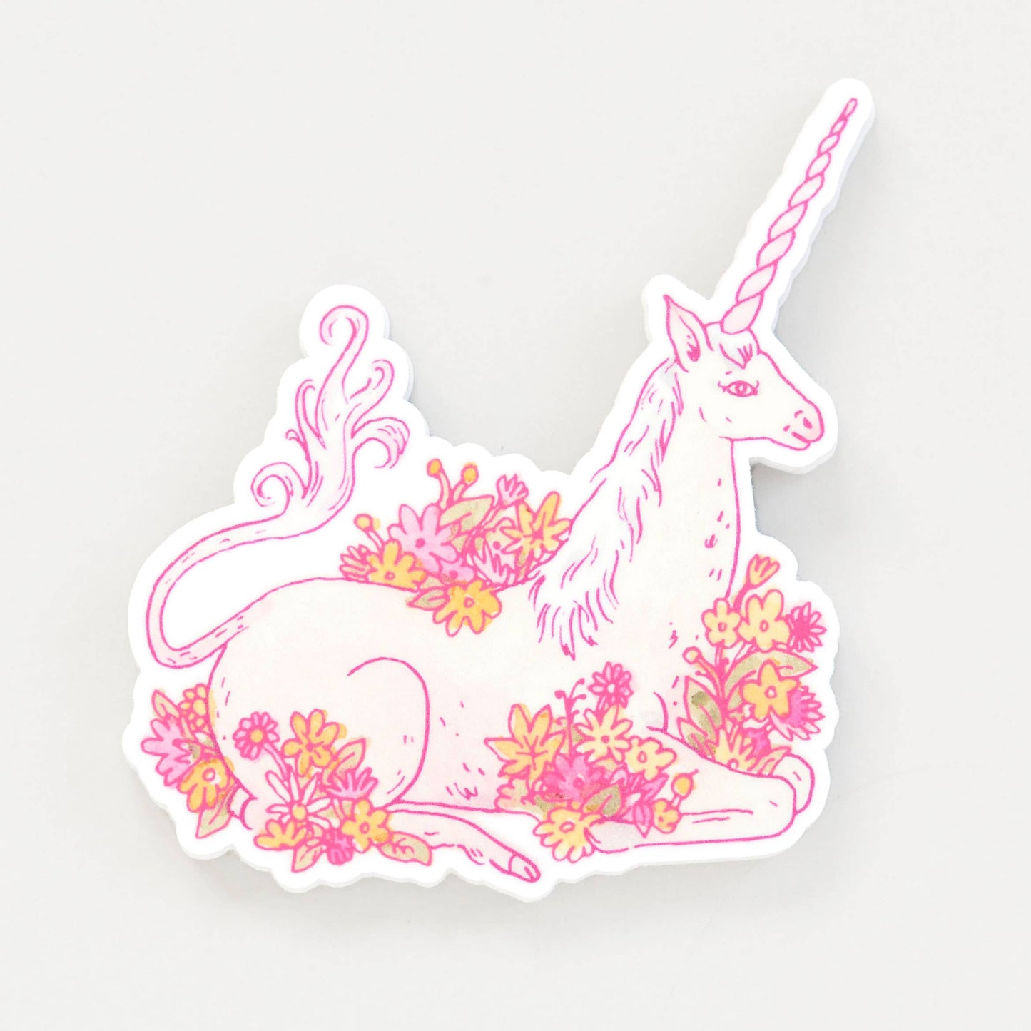 Unicorn Flower Sticker