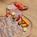 Planche à charcuterie en bois Canard “Cheese & Quackers”