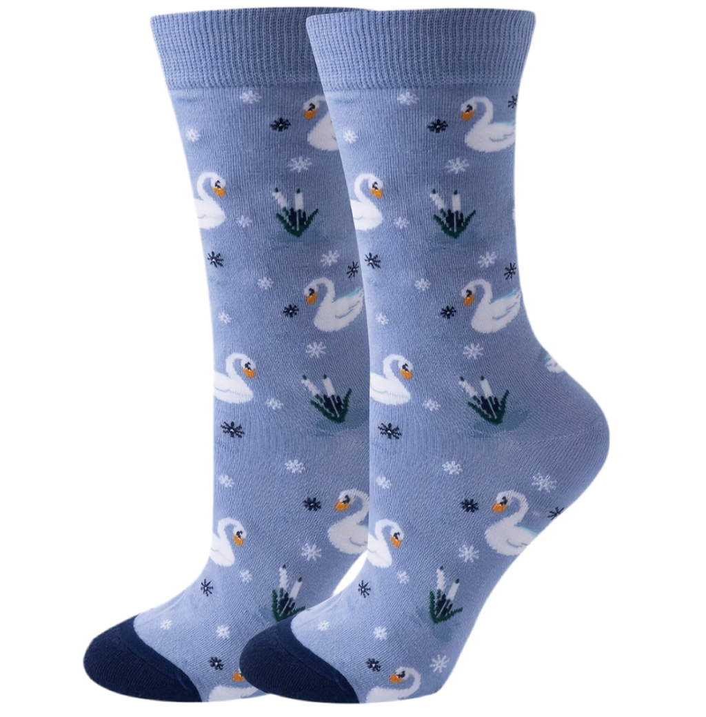 chaussettes cygnes blancs mrcol SOX BIRD 045 80172865185