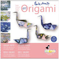 Designcadeau – Art Origami: CLAUDE MONET, cigne 15x15cm, 20 feuilles avec 4 dessins, 8+