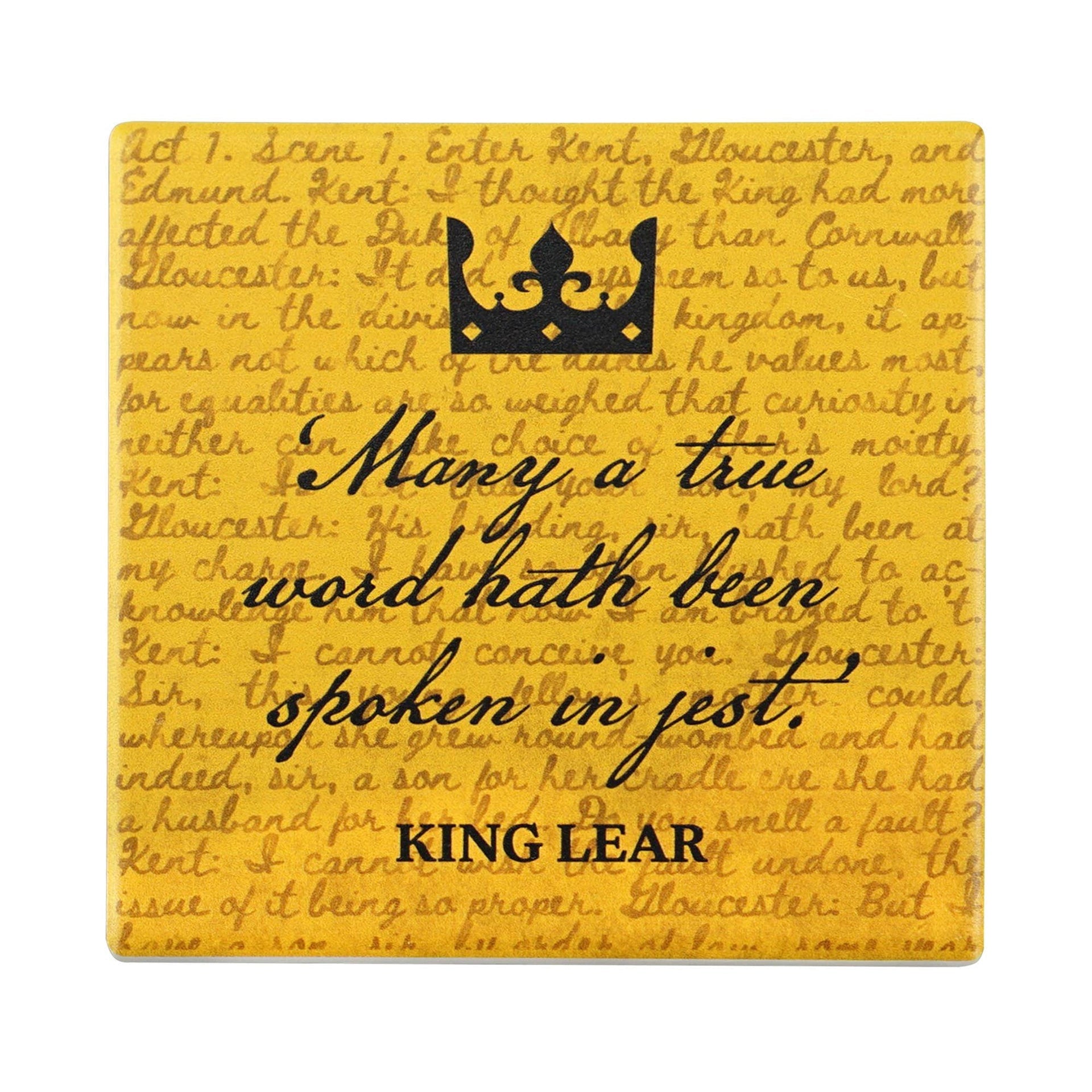 Shakespeare Keramikuntersetzer – König Lear