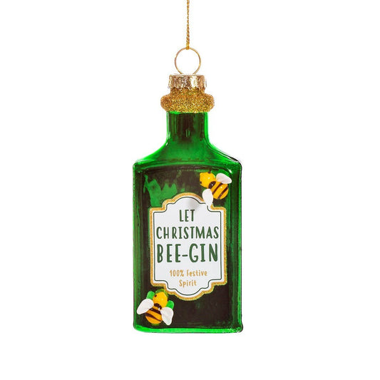 “Let Christmas Bee” Gin Christmas Bauble