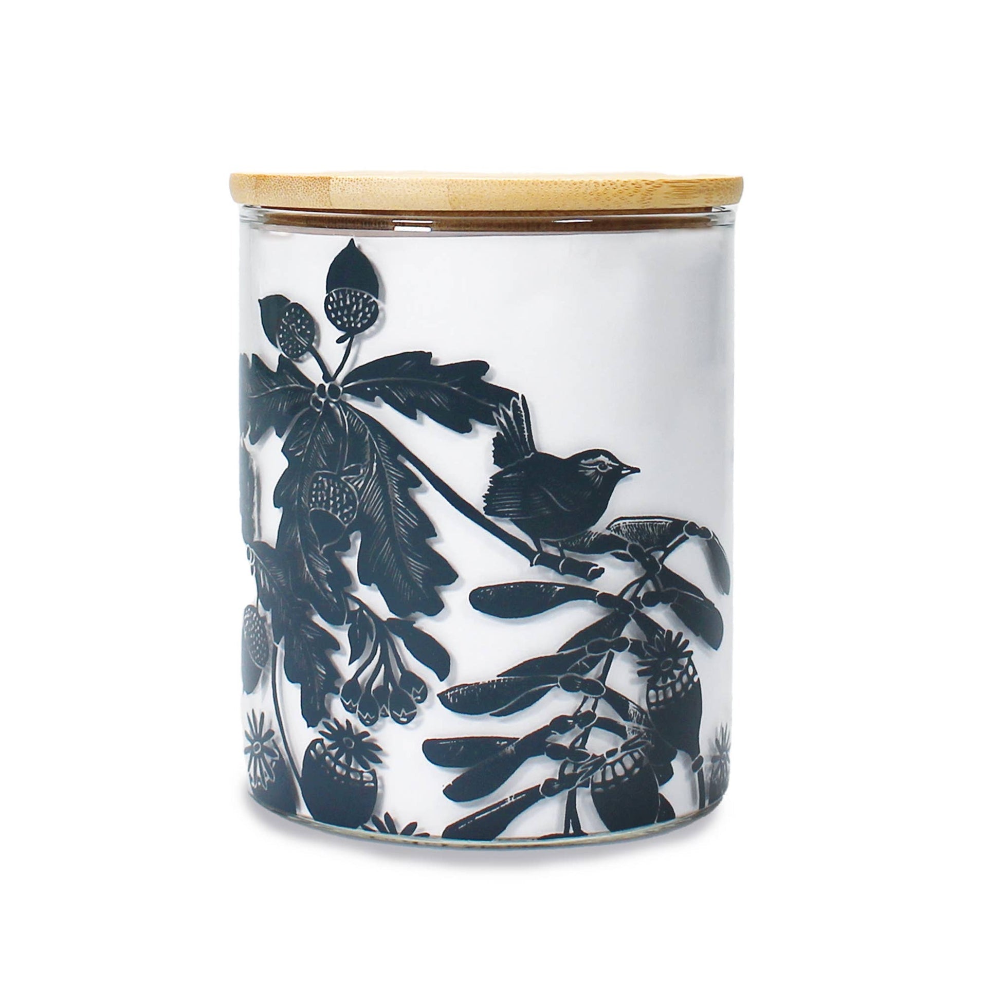 Bocal de conservation en verre Woodland - bleu