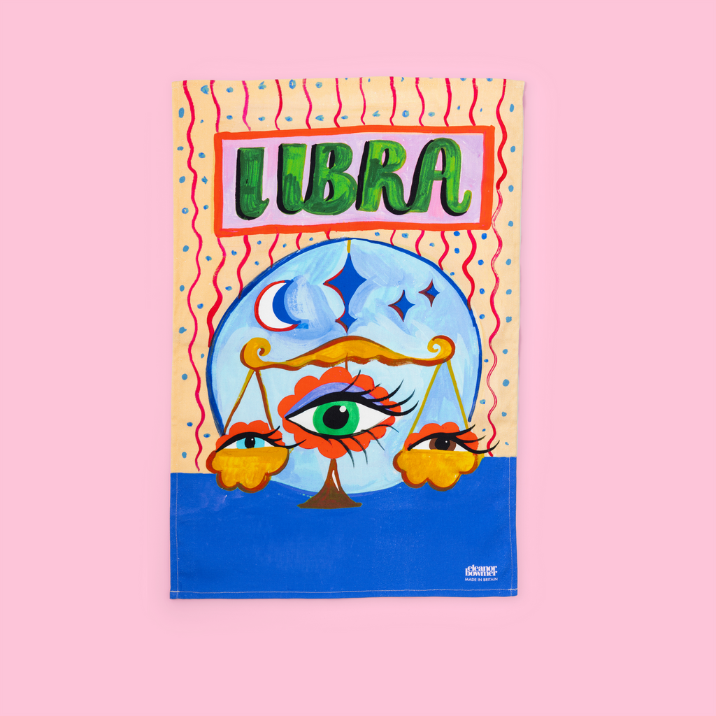 Geschirrtuch mit Waage-Sternzeichen