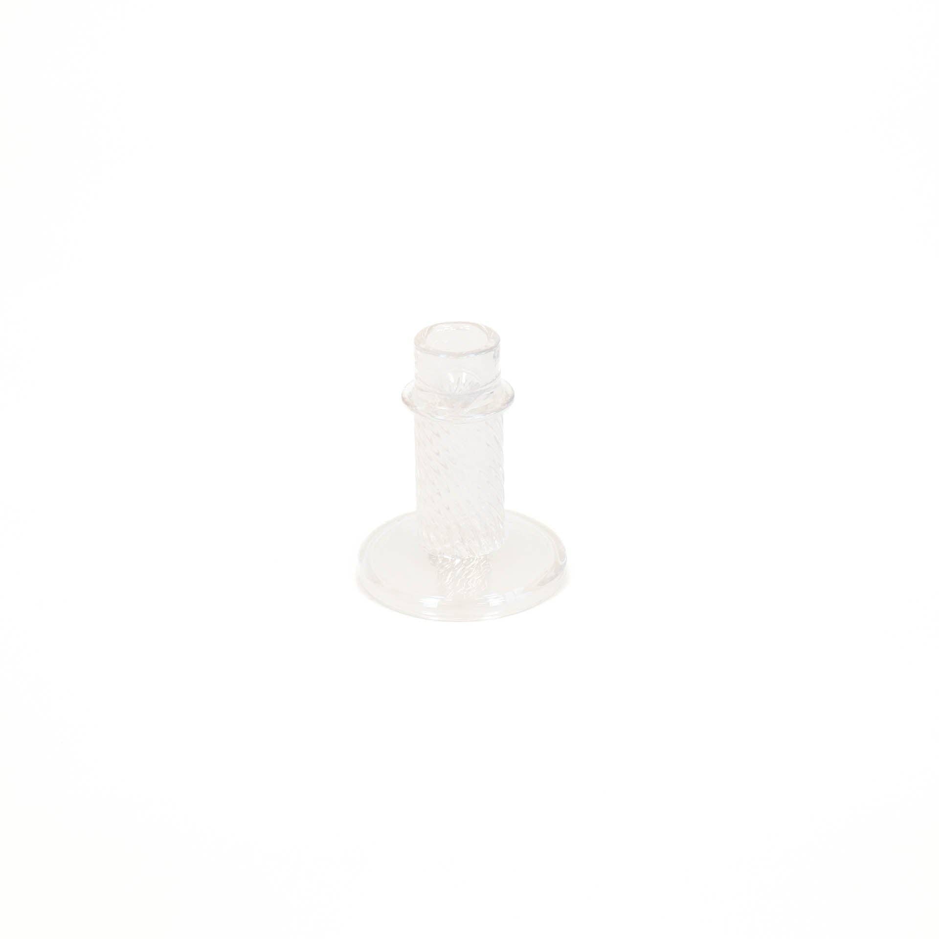 Candlestick - Glass - Rainbow Color - 8x10cm