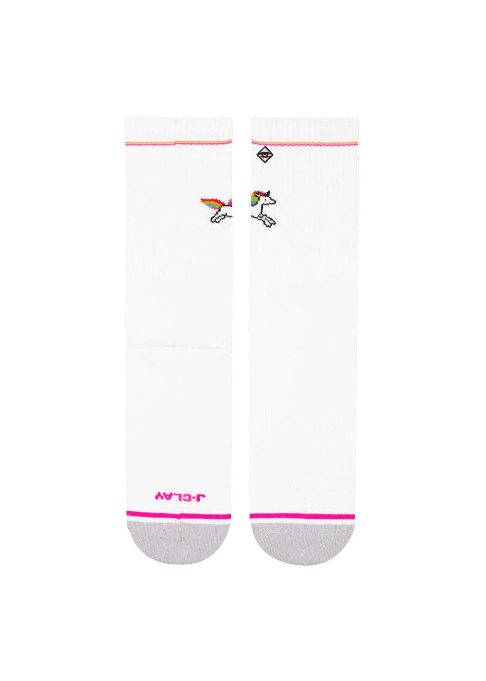 Oggetto regalo di design – chaussettes licorne arc en ciel j clay 