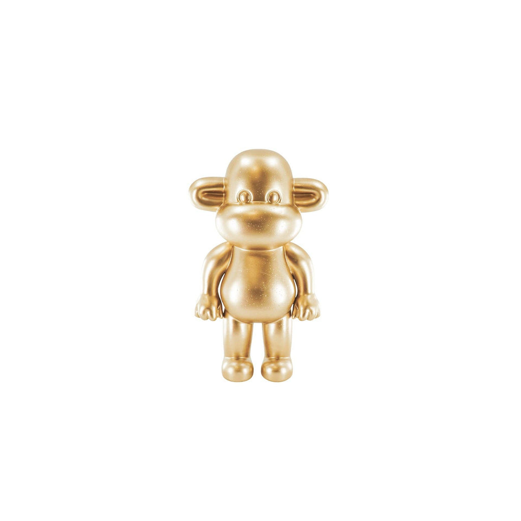 Ornament – ​​Affenfigur „Die Legende“ – Kunstharz – Gold – 20,5 x 13,5 x 35 cm