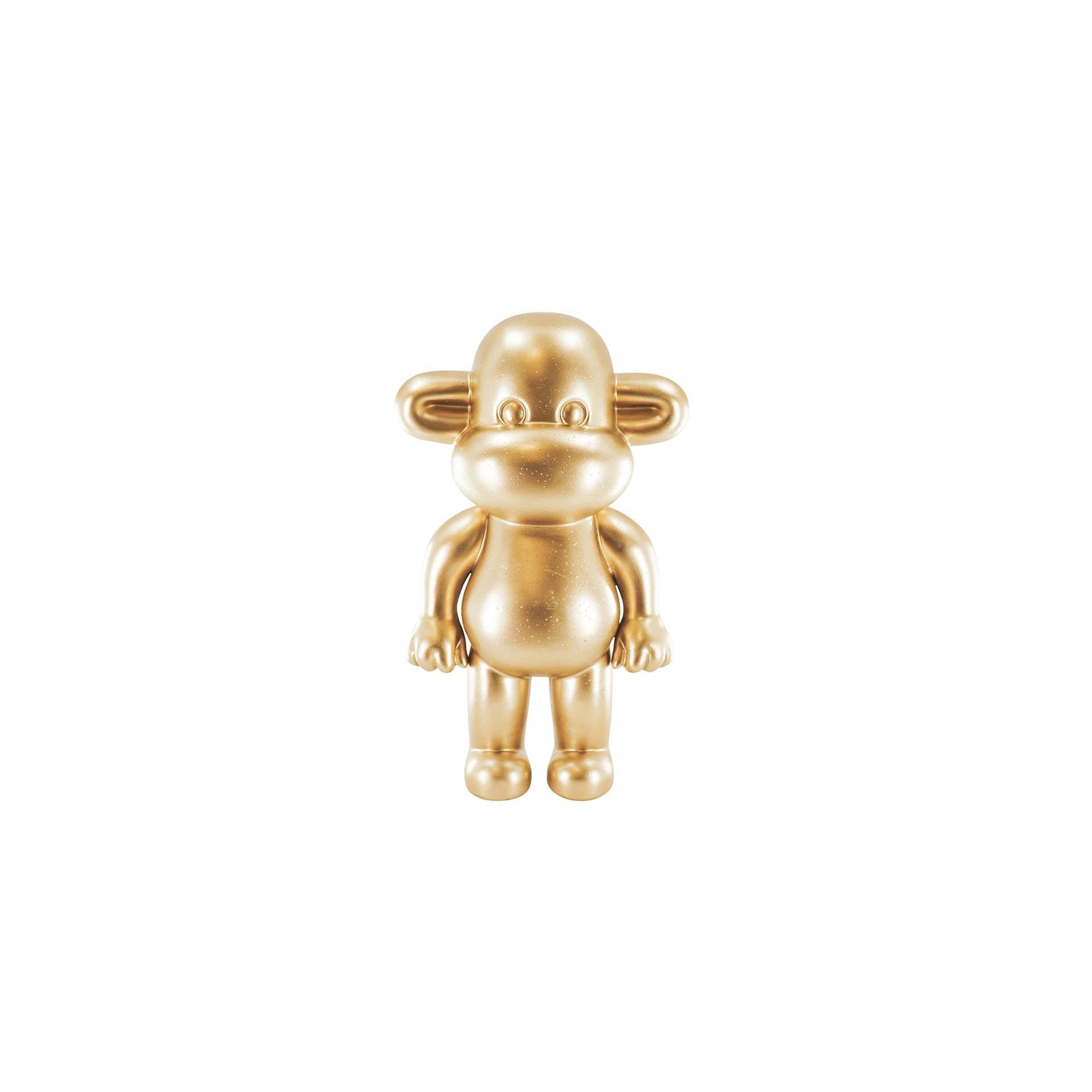 Ornament – ​​Affenfigur „Die Legende“ – Kunstharz – Gold – 20,5 x 13,5 x 35 cm