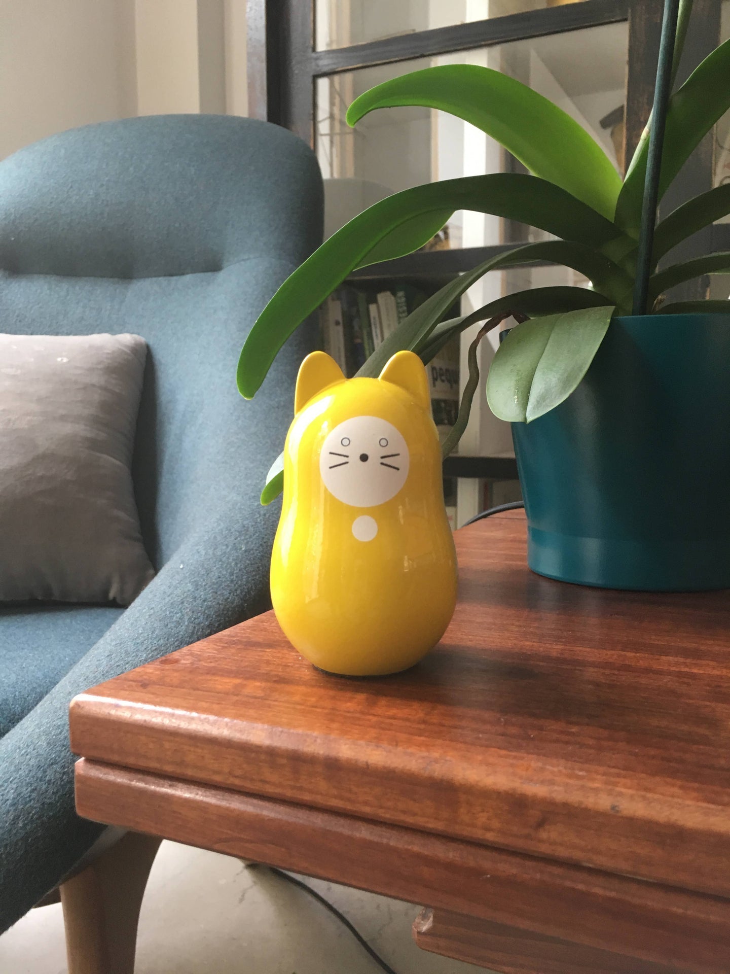 Chat Daruma Jaune “Bonne Fortune”