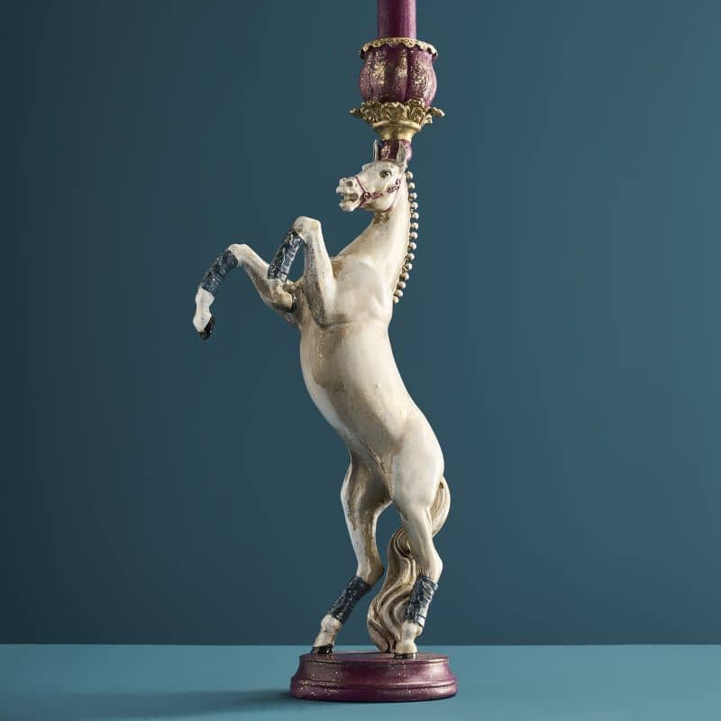 Chandelier Cheval de Cirque Blanc