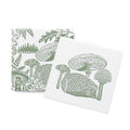 Woodland Mushroom Hedgehog Green Ceramic Coasters
