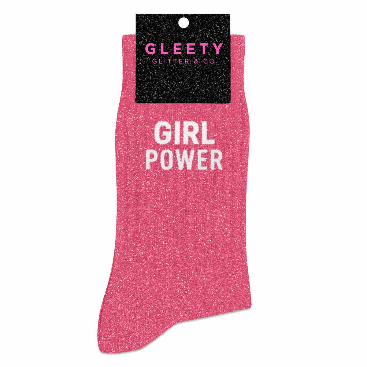 Chaussettes à Paillettes Girl Boss Rose Bubble