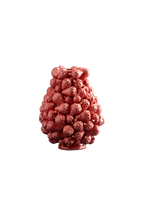 Vase Fraise, Rouge Grès, 20 x 20 x 25 cm