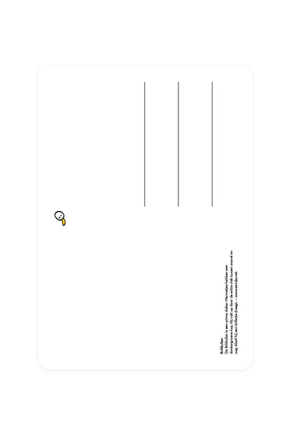 Postcard with Eyeglass Diver