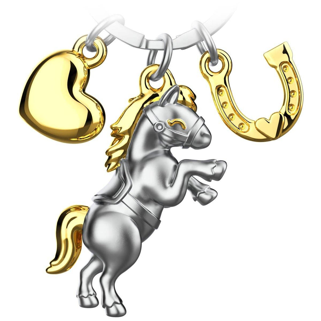 Porte-clés Cheval avec Cœur et Fer à cheval "Pony" | Designproducten en originele cadeaus