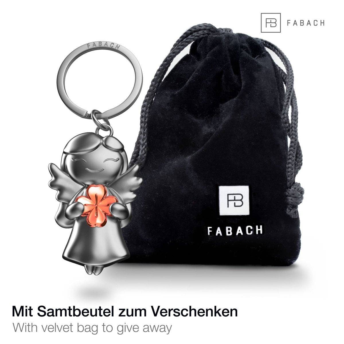 porte cles ange porte bonheur fabach 