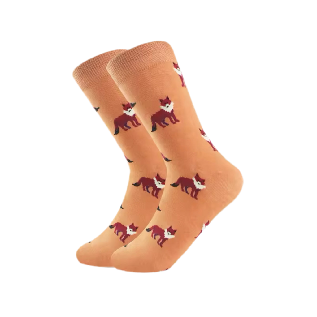 Regalo de diseño – chaussettes oranges renards mrcol