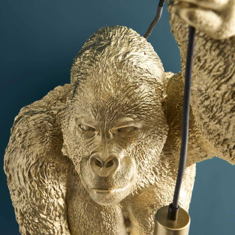 Wandleuchte Gorilla Jungle Jack gold