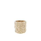 Pot - Bisous - Céramique - Beige - 11x11x11,5cm