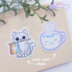 autocollants glitter chat purride nikury 