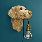 Wandleuchte Labrador "Lucky" gold