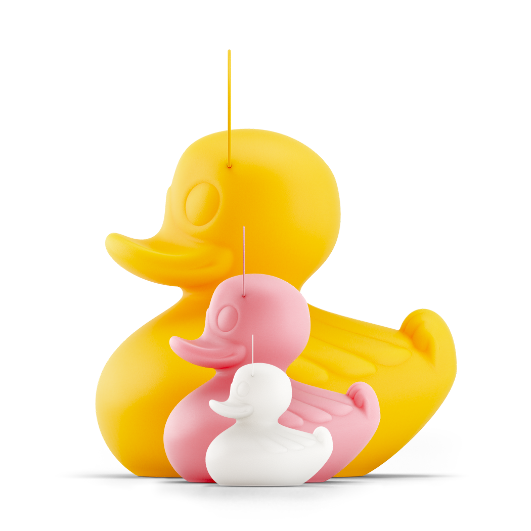 Lampe Canard The Duck Duck Lamp Jaune (XL)