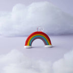 Décoration à suspendre arc-en-ciel en verre