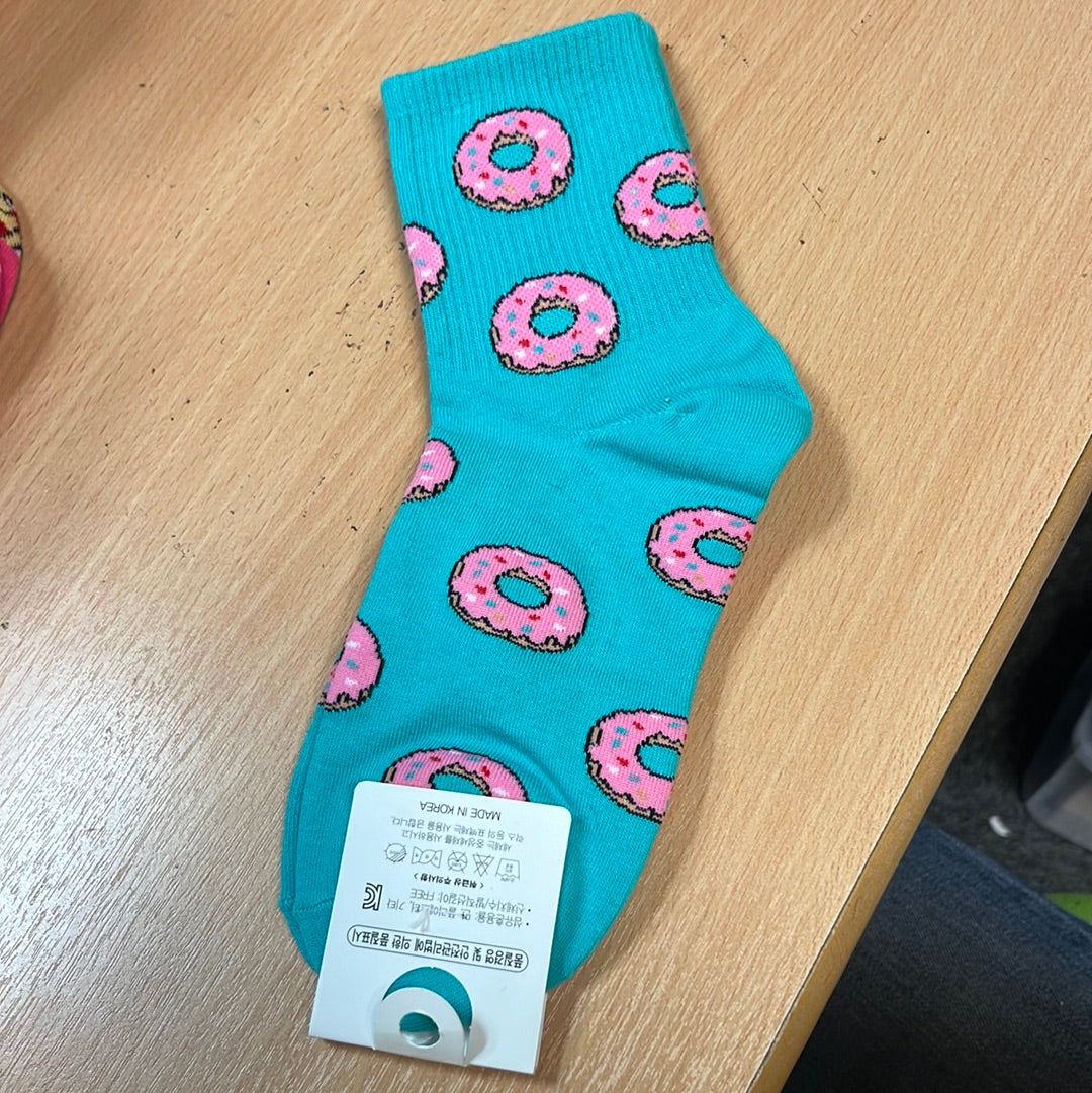 Chaussettes Donuts Roses | Designproducten en originele cadeaus