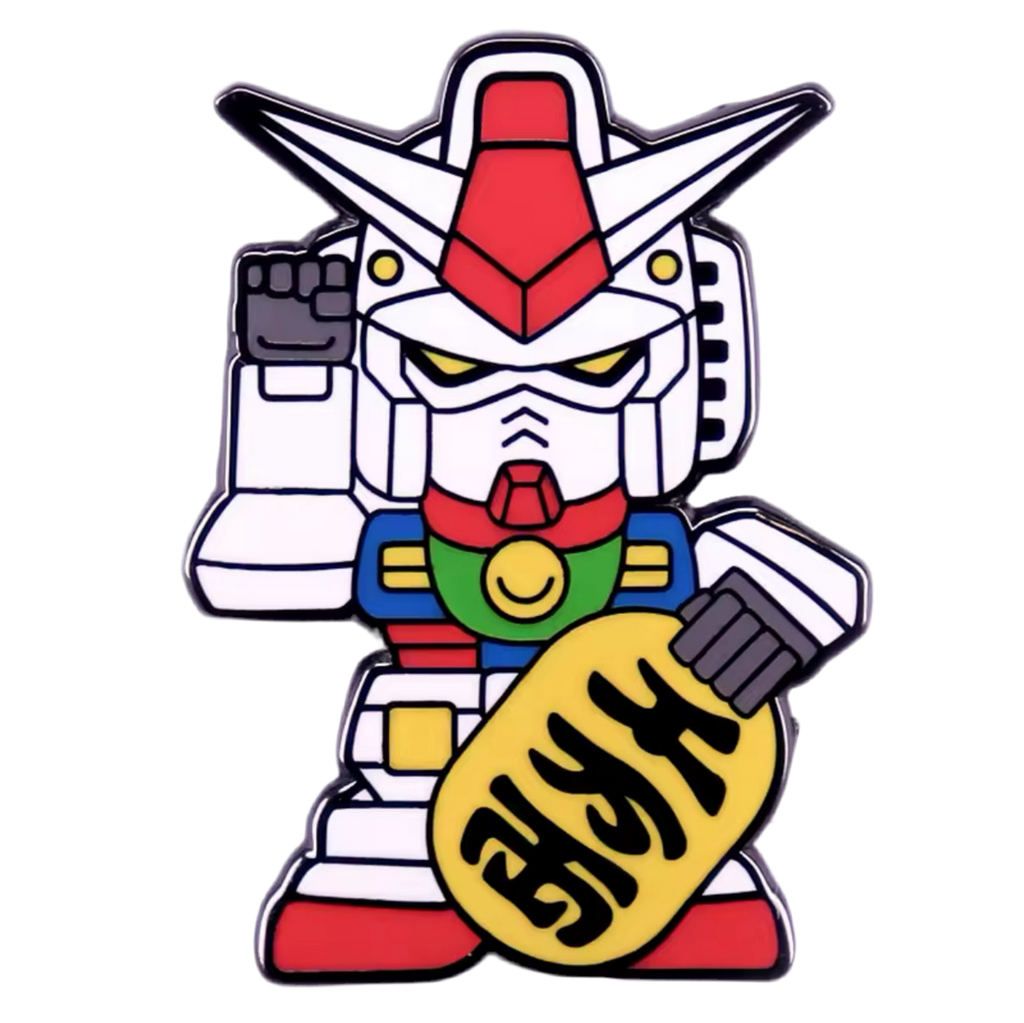 Oggetto regalo di design – pins chat chanceux robot gundam