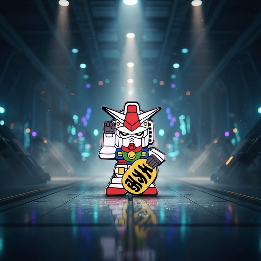 Pin's Chat Chanceux Robot