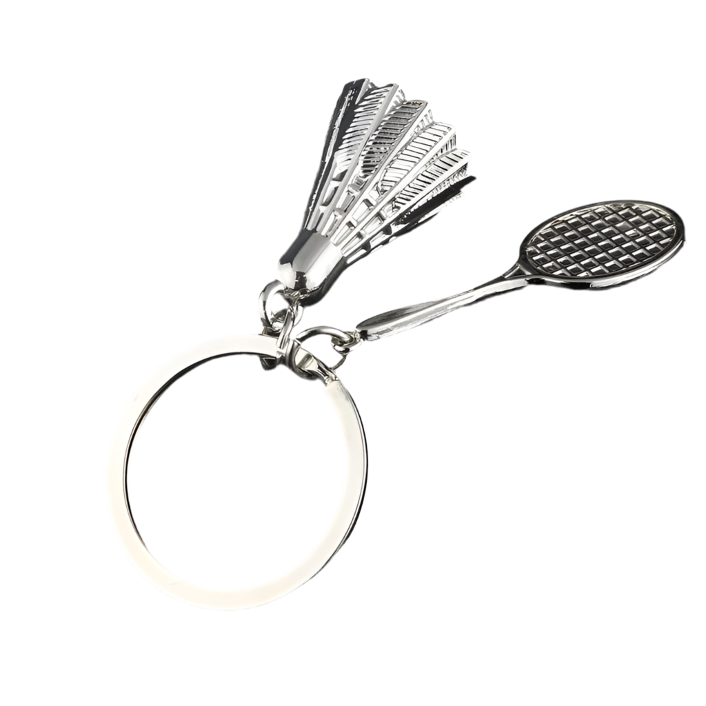 Badminton keychain