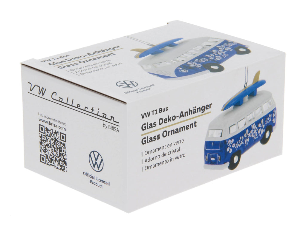 Décoration de Noël en verre VW T1 Bus Surf Édition | Oggetti di design e regali originali