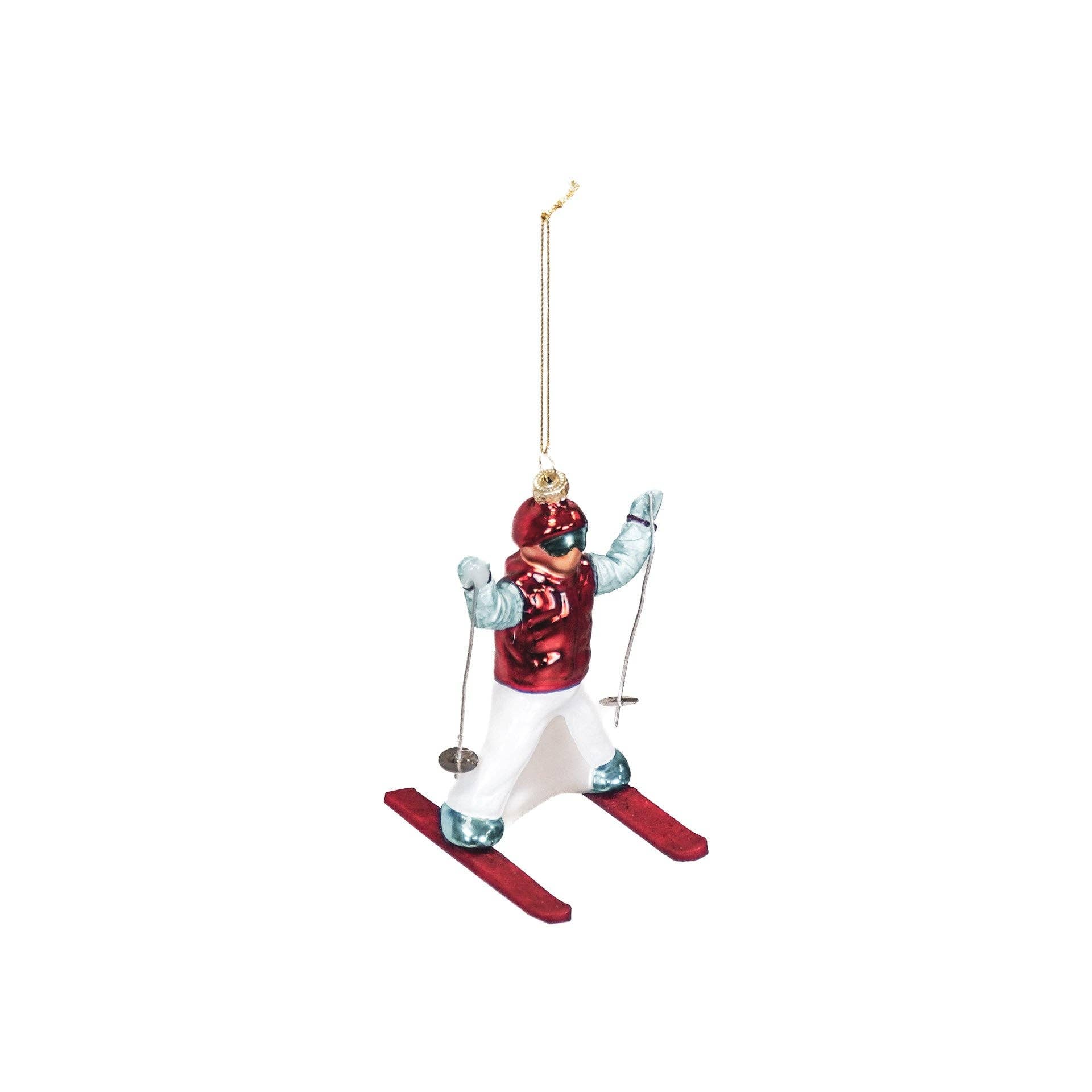 boule de noel skieur 