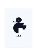 Carte postale avec canard tufté | Design-lahjat ja sisustustuotteet